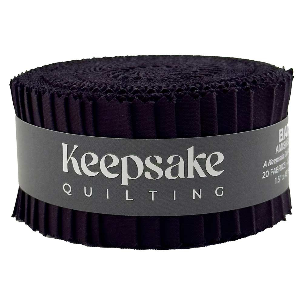 Keepsake Quilting - Exclusive Batik Amish Black 1-1/2 Strips Bundle (20 Pieces)