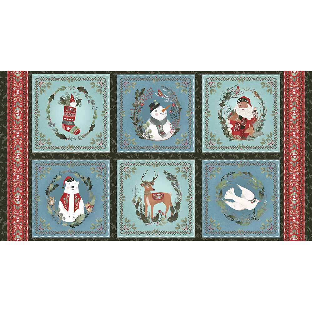 Glad Tidings - Enchanting 6 Piece - 1/2 Yard Bundle with a FREE Panel