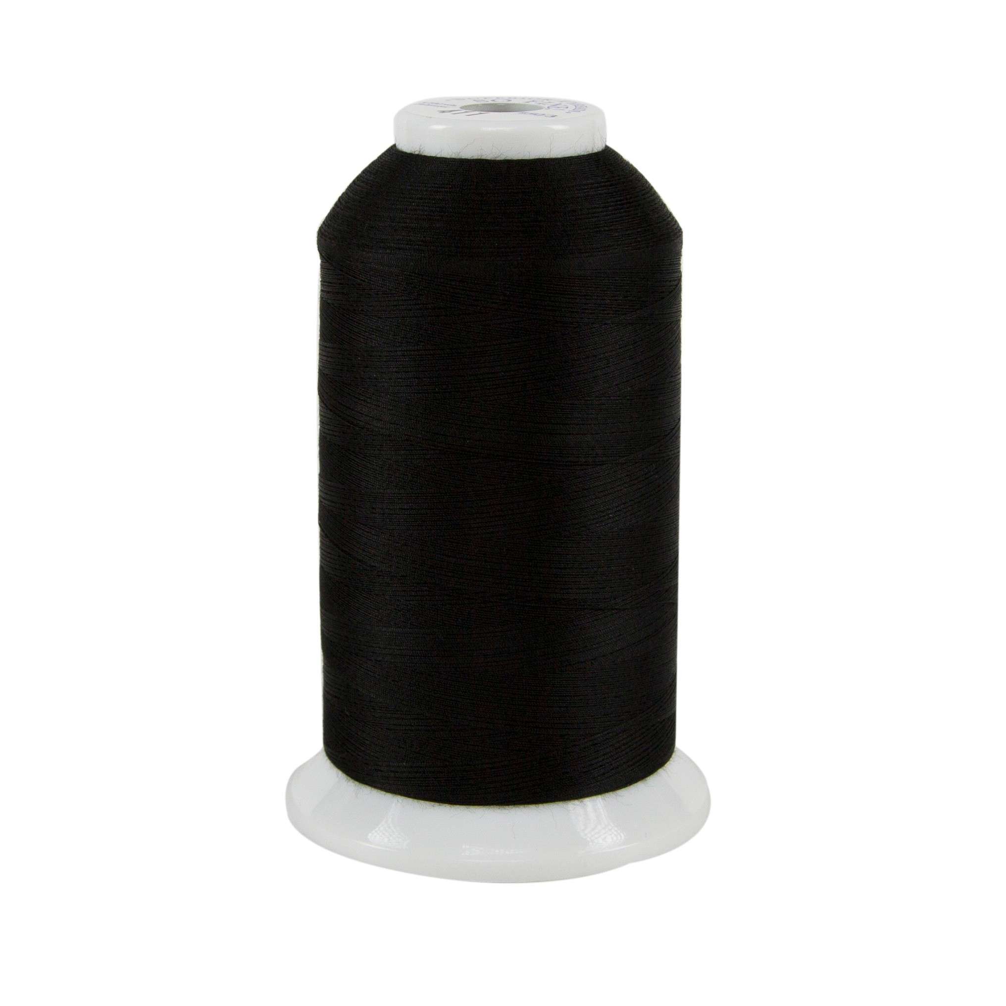 Exquisitely Fine 3-Ply 50wt 3280yds Black Polyester Thread - A Must-Have for Sewing!