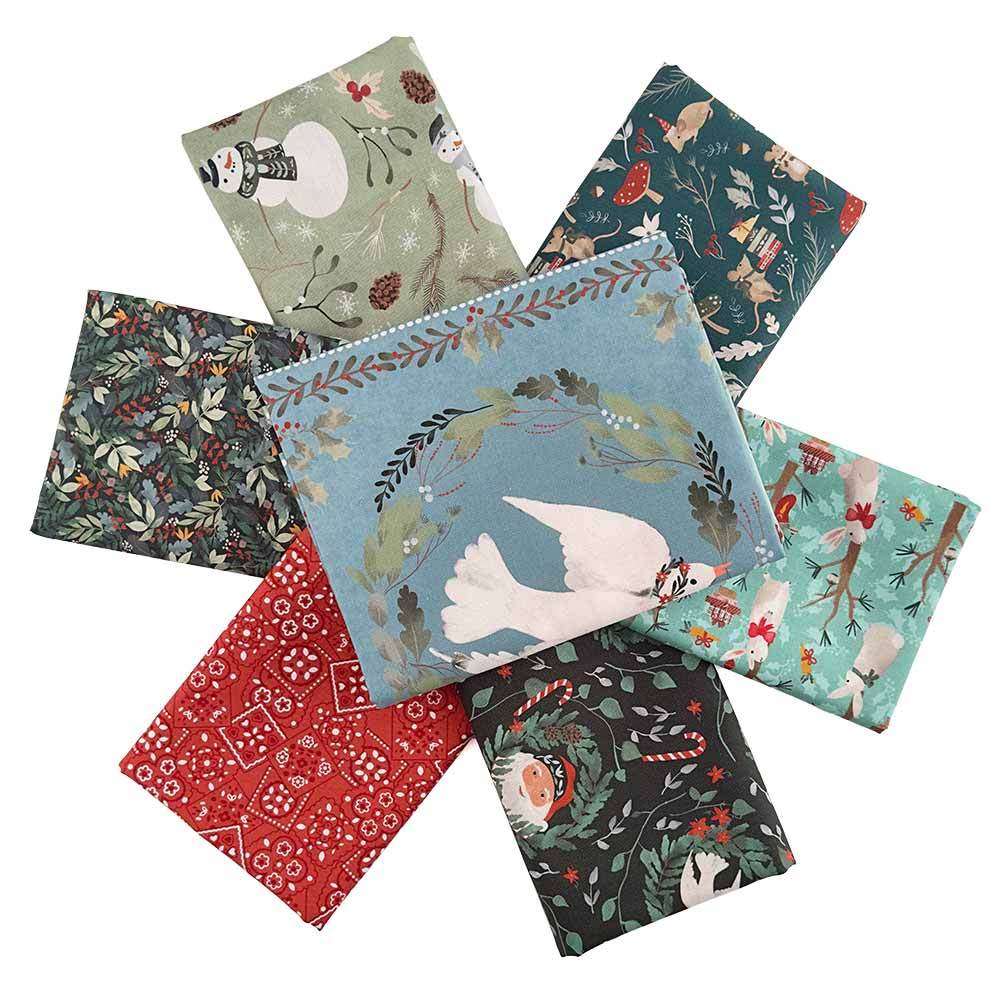 Glad Tidings - Enchanting 6 Piece - 1/2 Yard Bundle with a FREE Panel