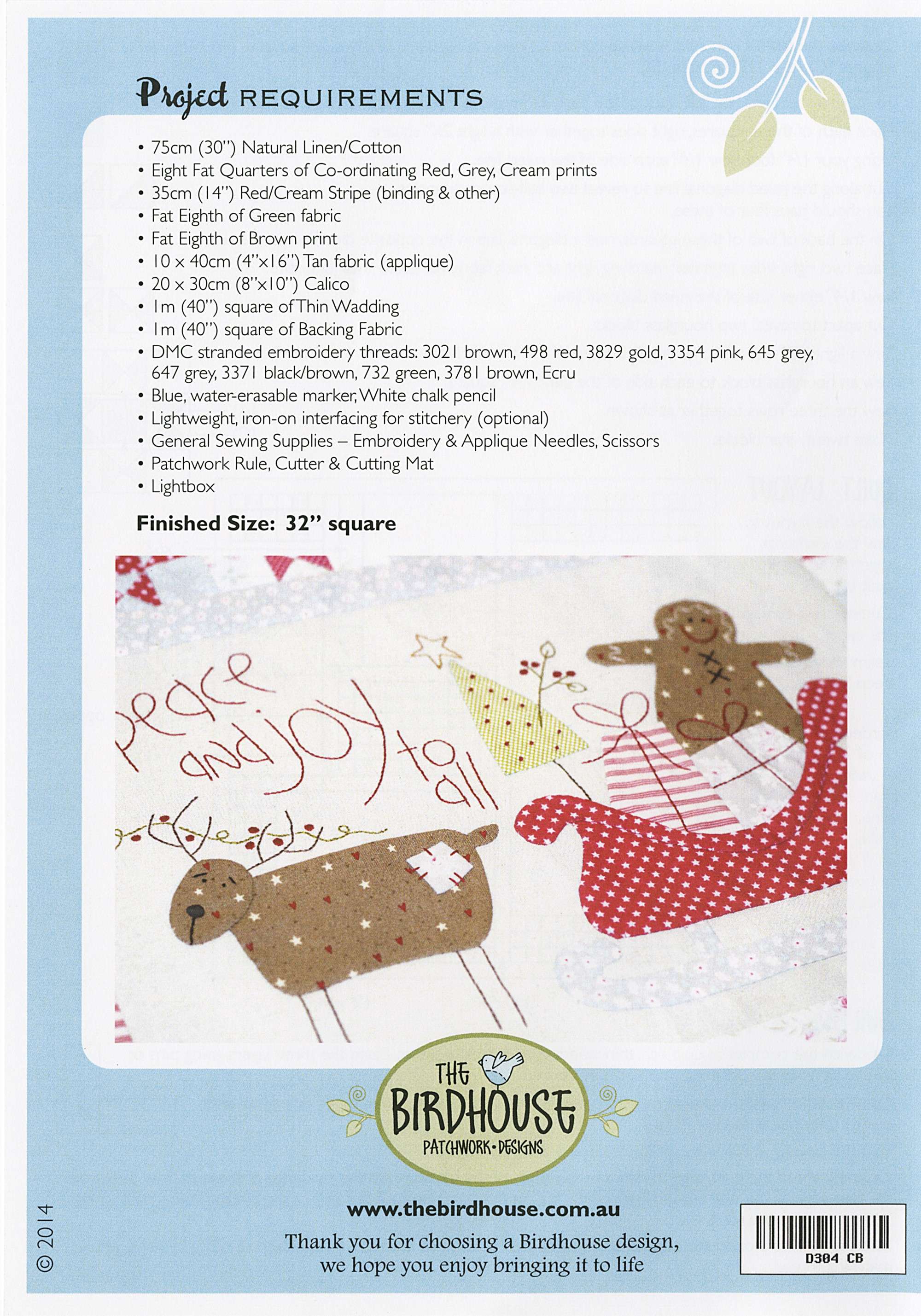 Natalie Bird's Enchanting Christmas Blessings Quilt Pattern