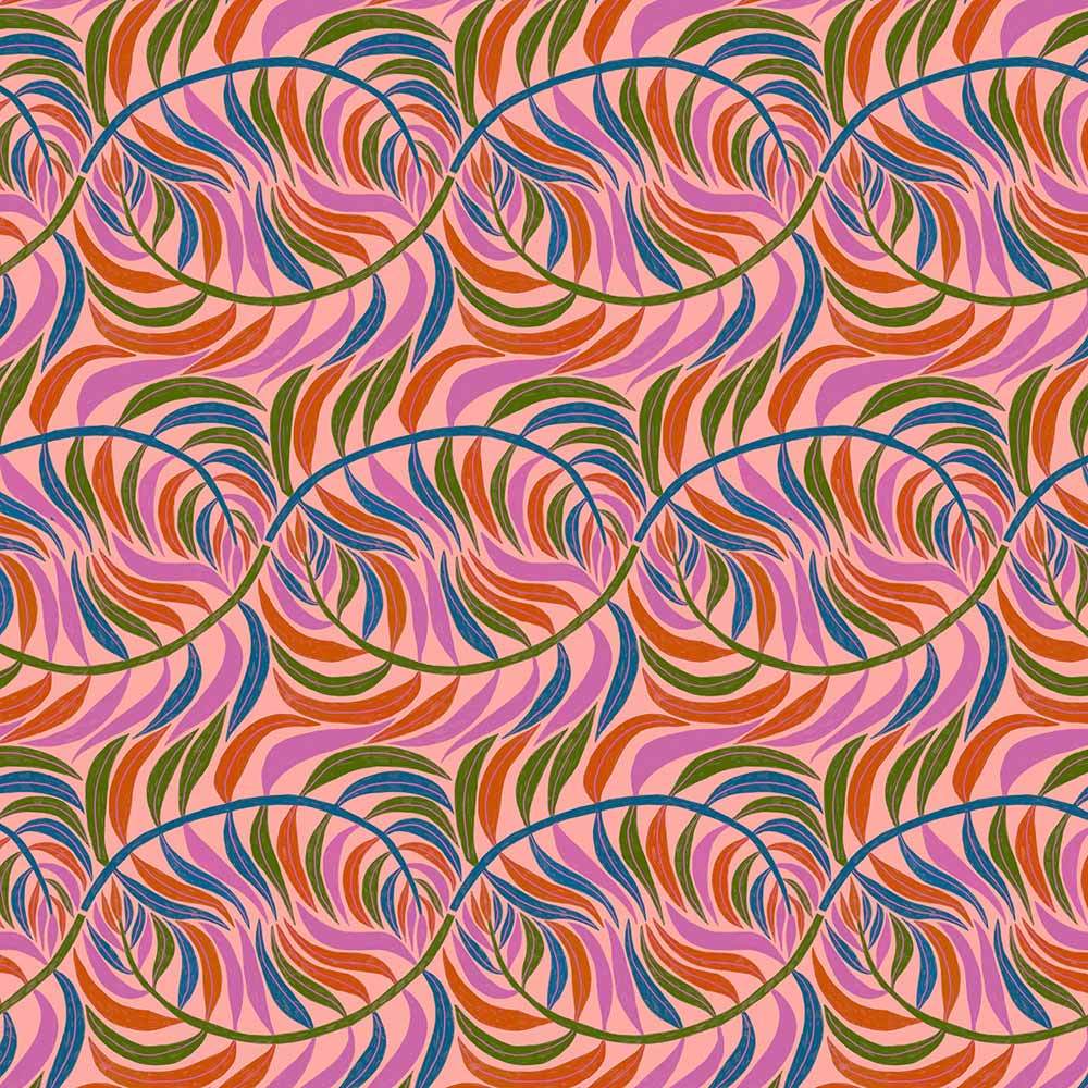 FreeSpirit Bloomology by Monika Forsberg - Breeze Guava Yardage: A Wild Floral Adventure!