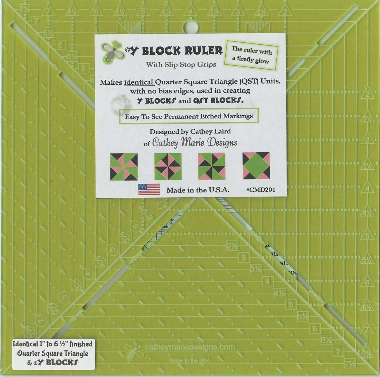 Firefly Glow-Y Block Ruler: Your Creative Quilting Companion
