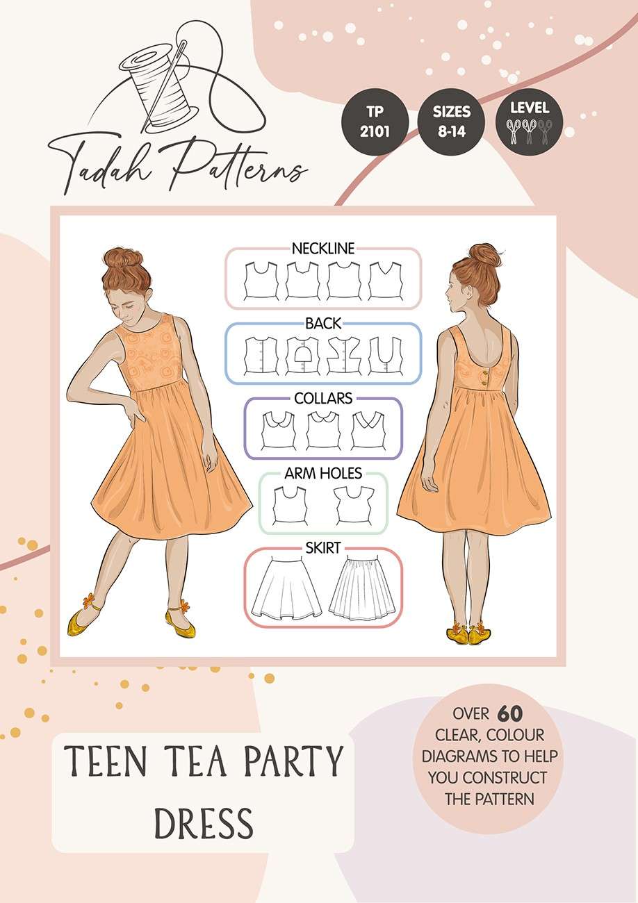 Tadah's Enchanting Teen Tea Party Dress Pattern