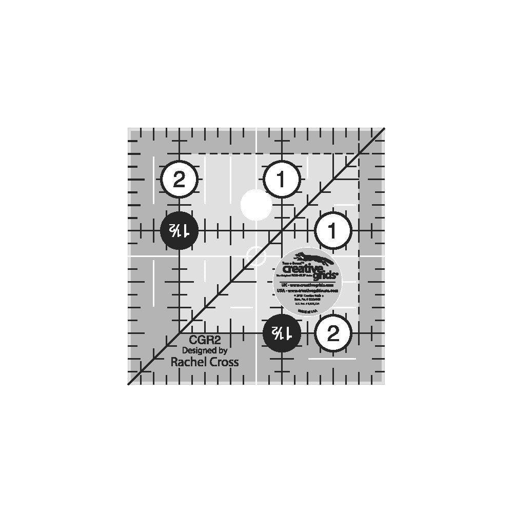 Creative Grids 2-1/2 Inch Square Quilting Ruler: A Must-Have for Quilters