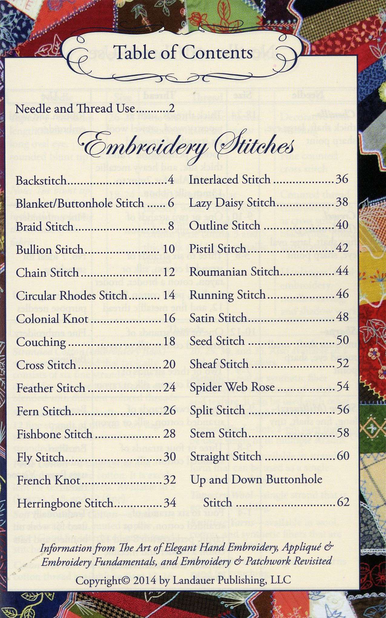 Discover Hand Embroidery Stitches at-a-glance - Softcover Edition