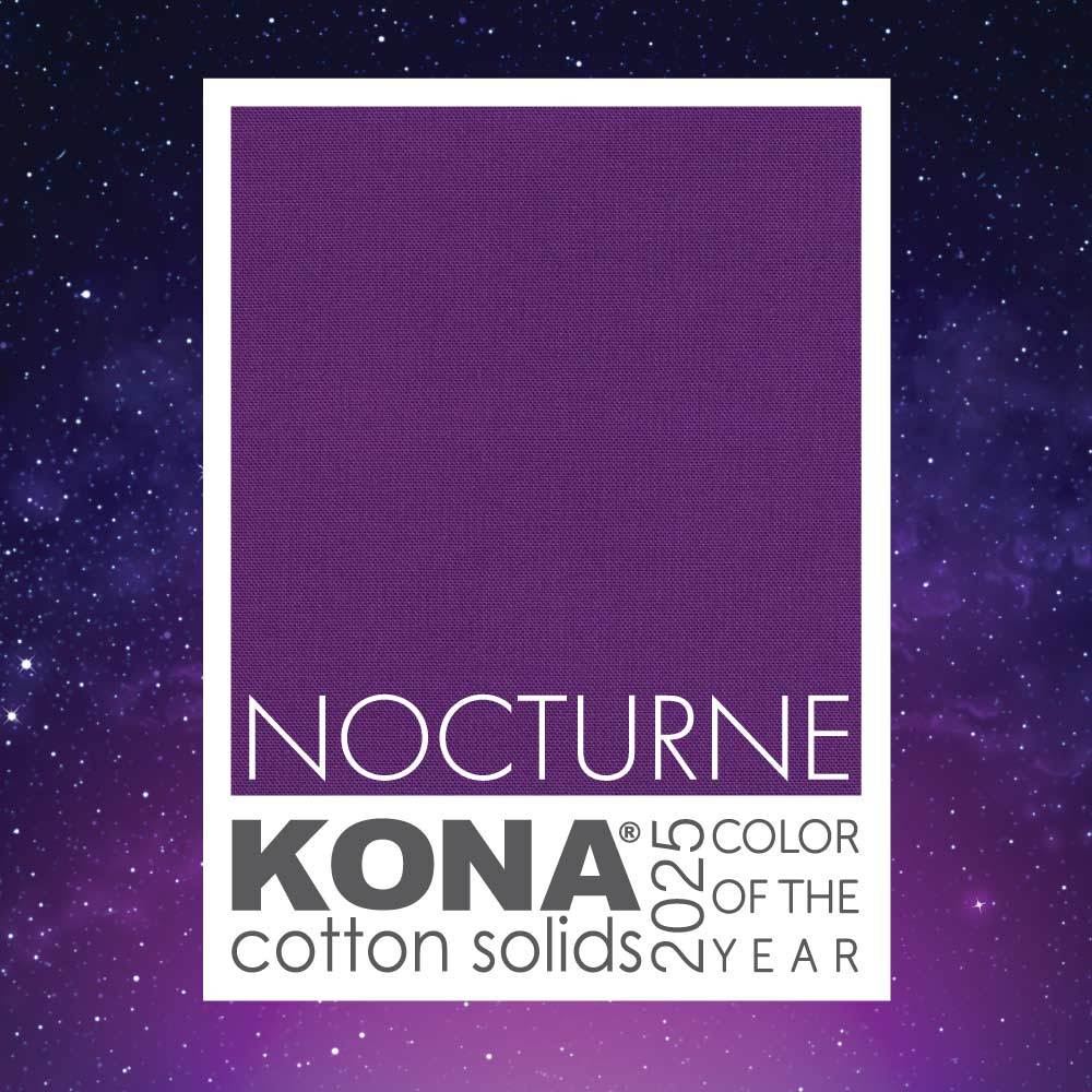 Robert Kaufman's Kona Cotton: 2025 Color of the Year - Enchanting Nocturne Yardage