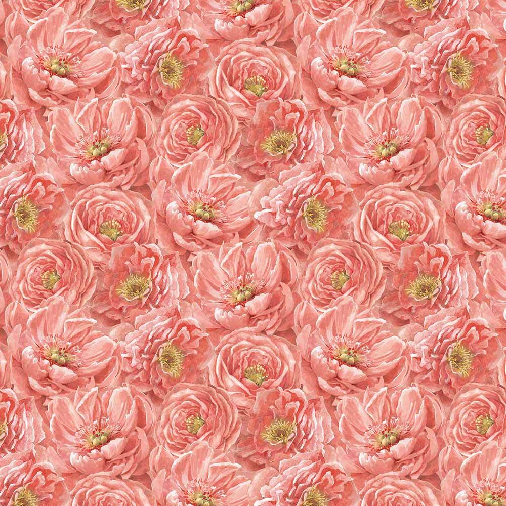 Wilmington Prints - Peach Whispers: Coral Tonal Flower Pack - Yardage Delight