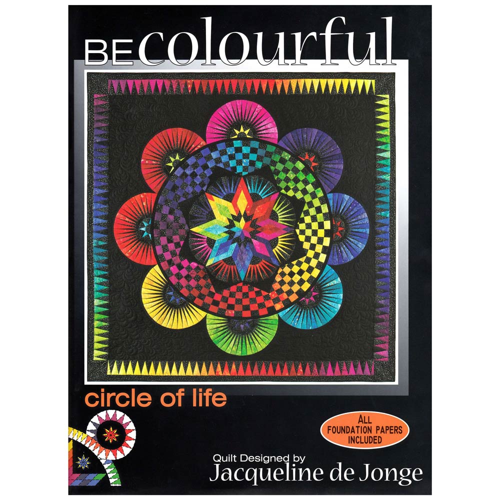 Jacqueline de Jong's Enchanting Circle of Life Paper Pieced Quilt Pattern