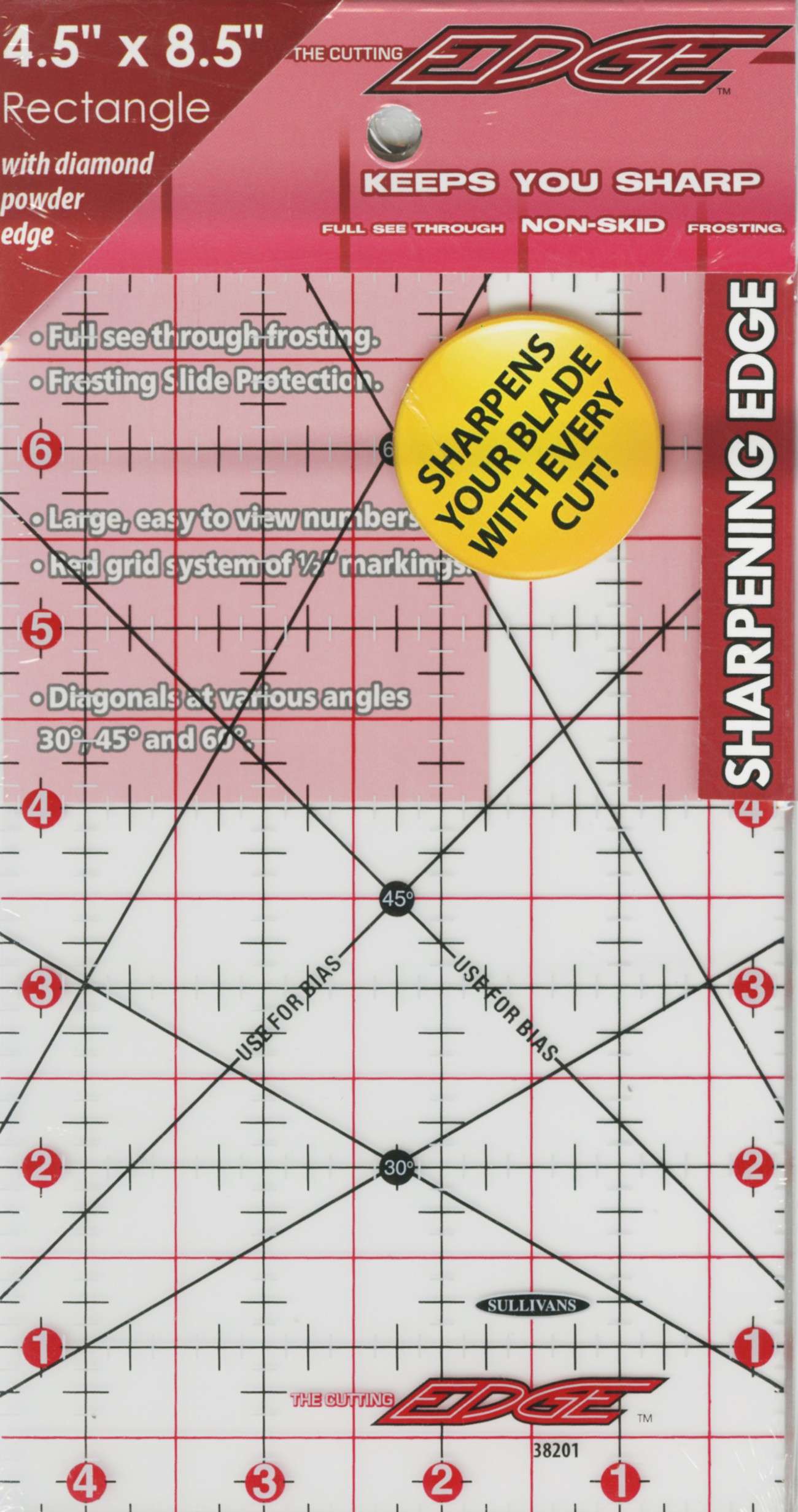 The Revolutionary Cutting Edge Sharpening Ruler - 4.5in x 8.5in