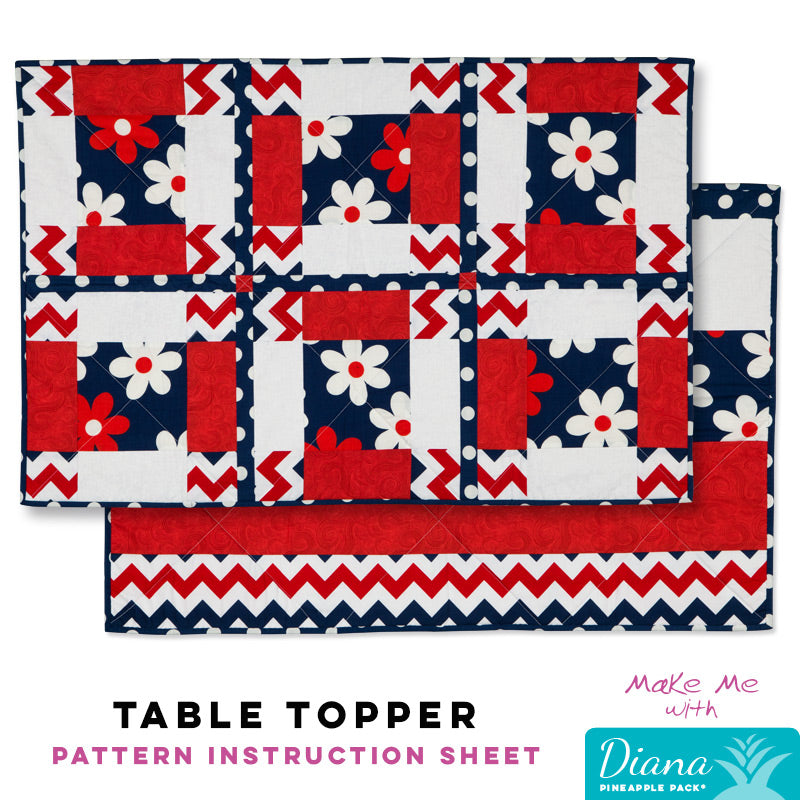 Diana Pineapple Pack Pattern Table Topper - A Stunning Addition!