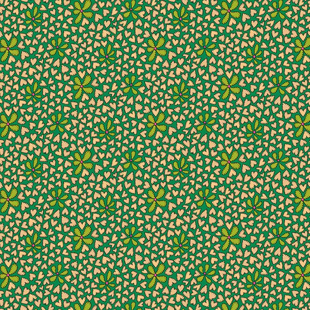 Windham Fabrics - Sally Kelly's Twilight Dazzle Green Digital Print Yardage
