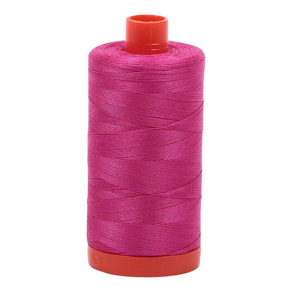 Gorgeous Fushsia 50wt Aurifil 100% Cotton Mako Thread - Large Spool with 1,422 Yards!
