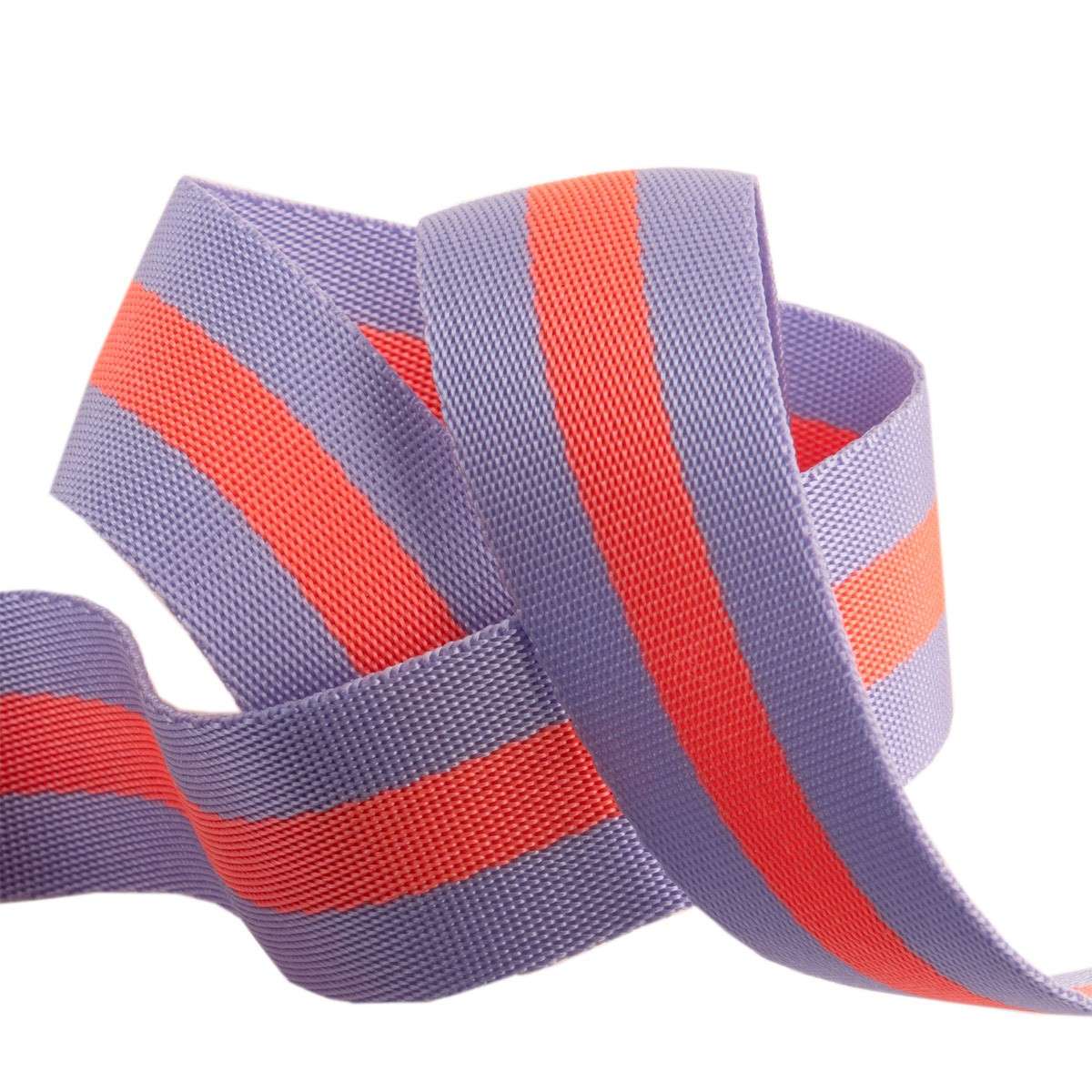 Tula Pink Lavender and Pink Nylon Webbing - 2 Yards x 1.5 Inches