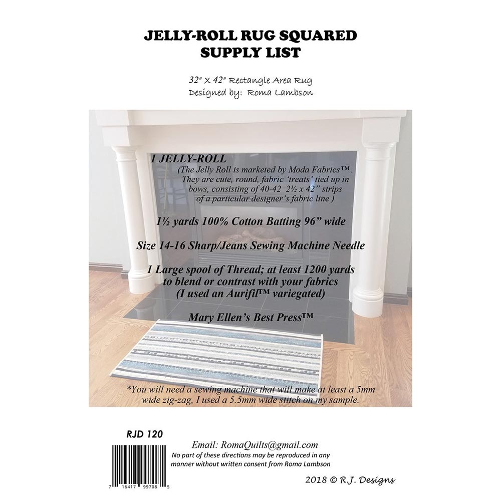 Delightful Jelly Roll Rug Squared Pattern