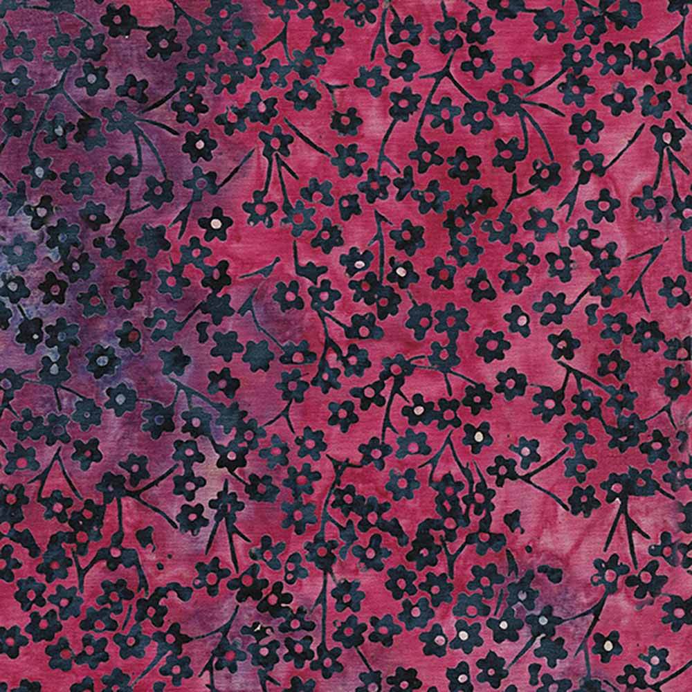 Island Batiks Round Flower Stems - Multi Red, White & Blue Yardage: A Must-Have!