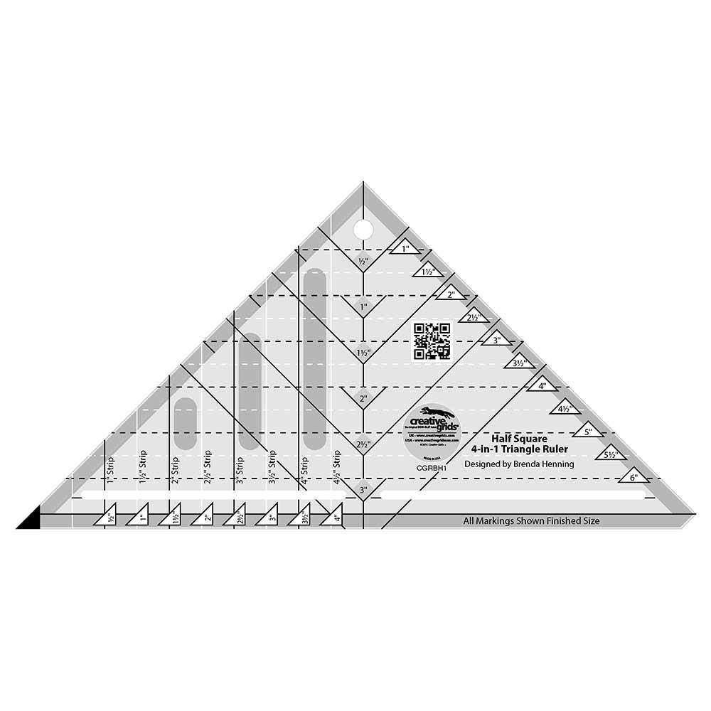 Incredible Creative Grids 4-in-1 Half Square Ruler