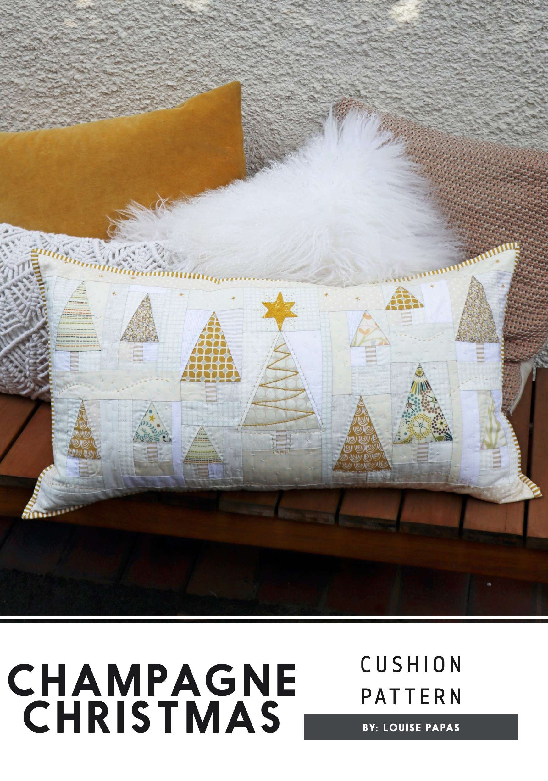 Enchanting Champagne Christmas Pattern