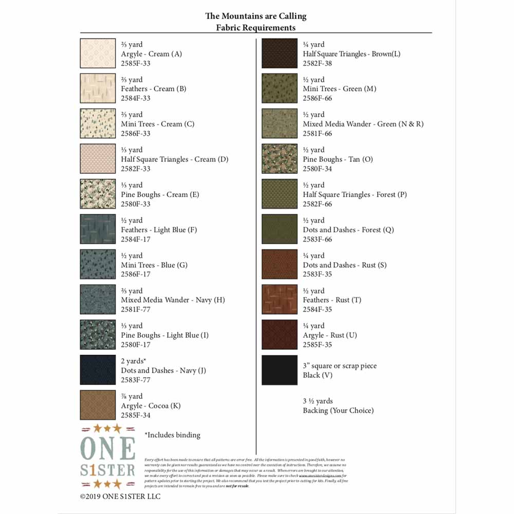 The Mountains Are Calling - One Sister Designs Pattern Booklet 2023: A Must - Have for Crafters!