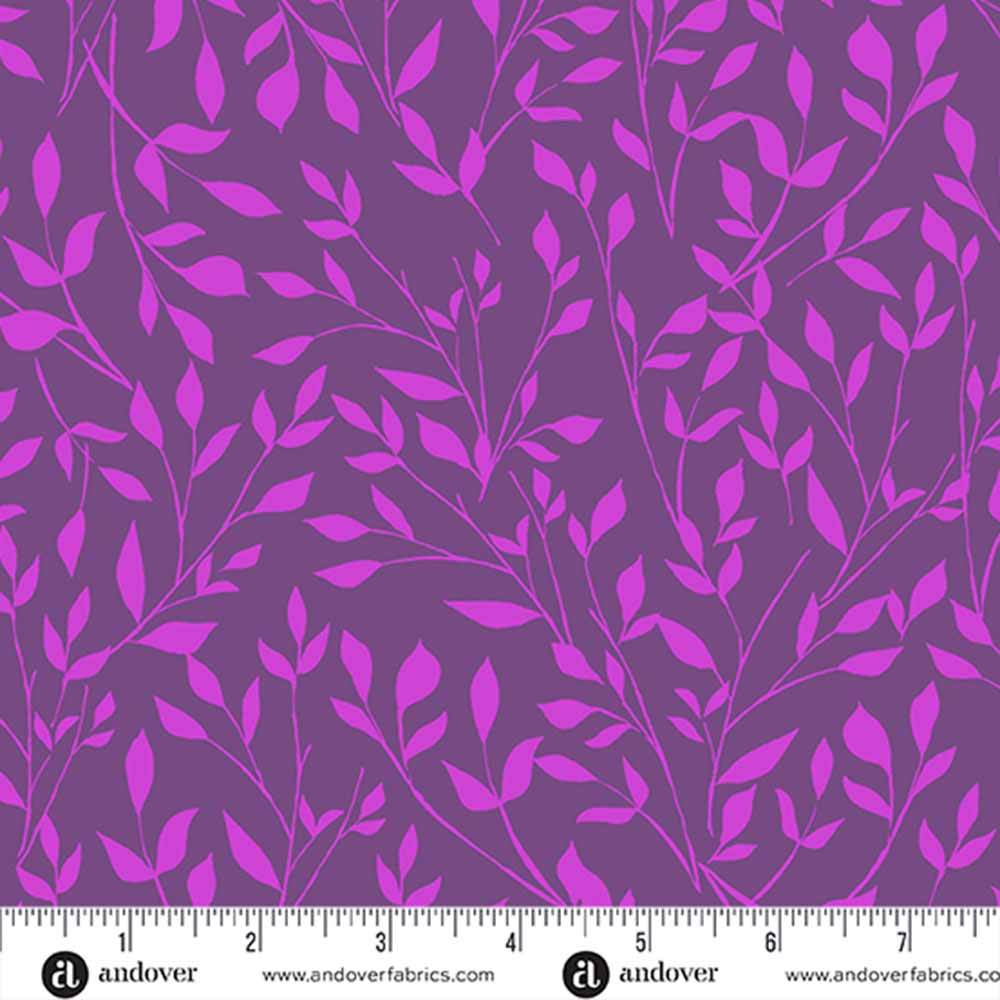 Andover Fabrics - Color Me Pretty by Stephanie Organes - Meadow Grape Yardage: A Floral Dream!