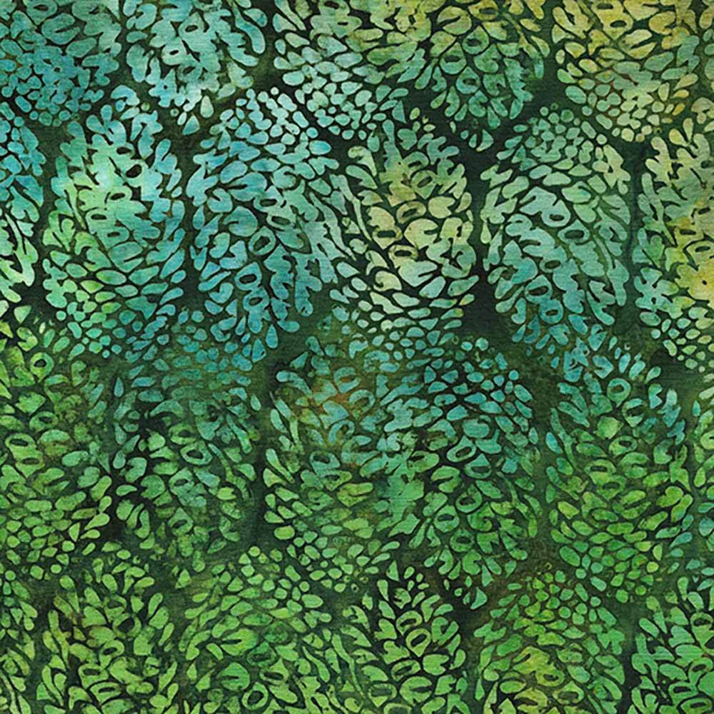 Island Batiks Pinecone - Green Spinach Yardage: Unleash Your Creativity!