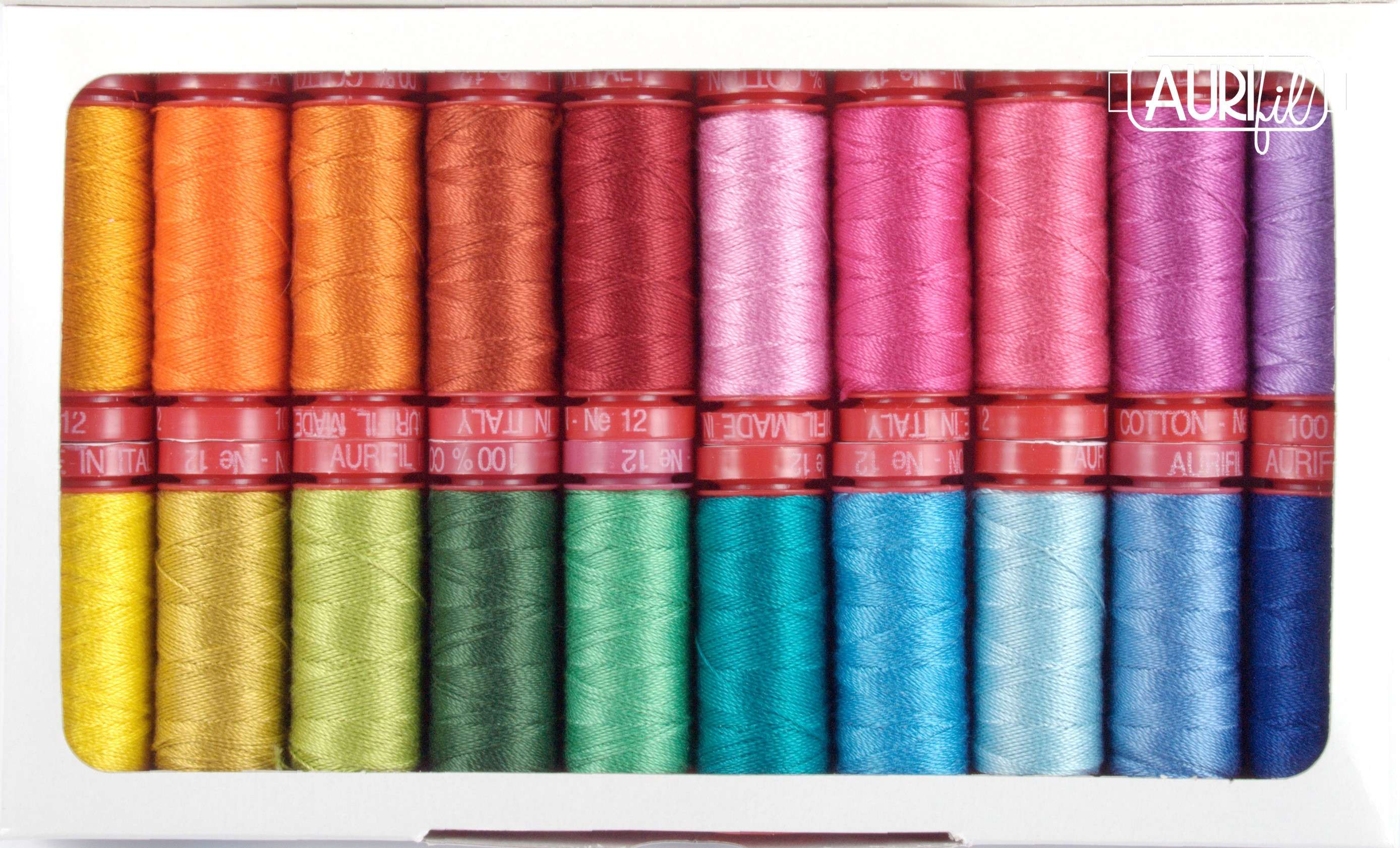 Glorious Kantha Collection by Kaffe Fassett & Liza Lucy - 20 Small Spools of 12wt Thread