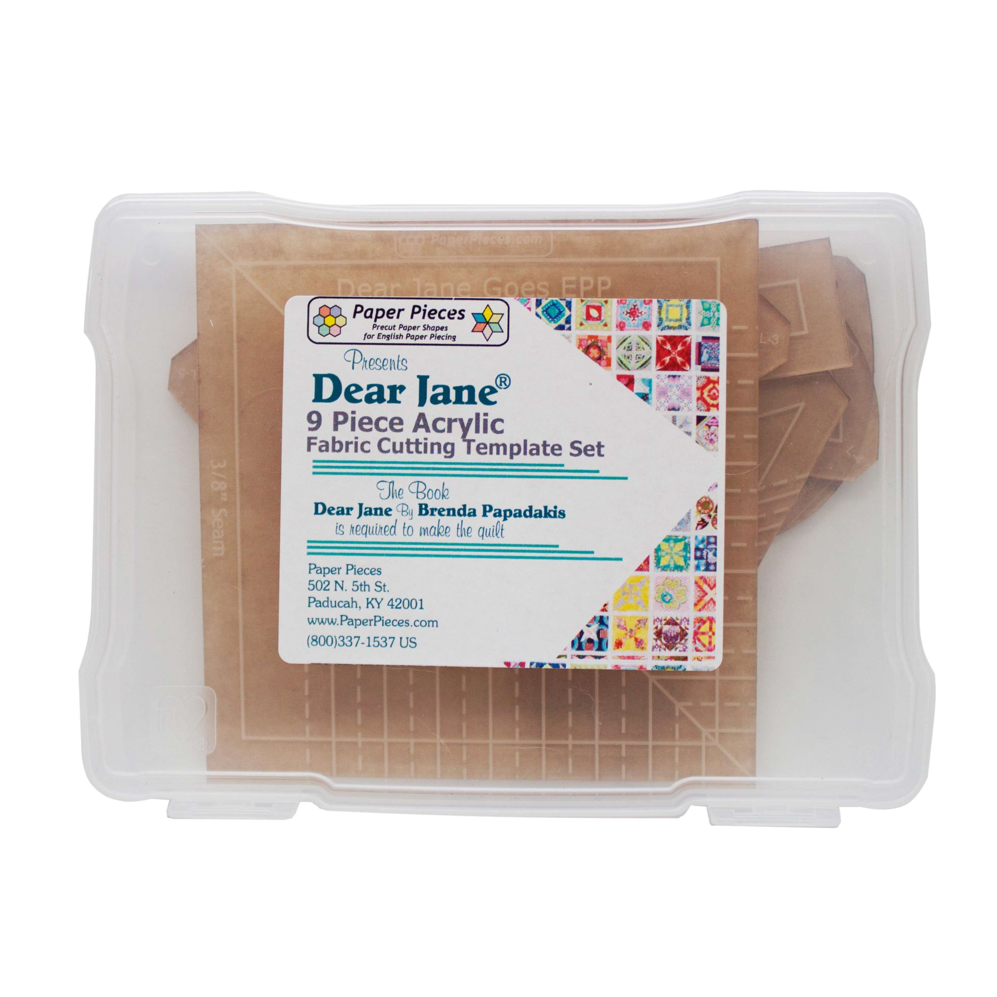 Amazing 9-piece Acrylic Fabric Cutting Template for Your Dear Jane Project