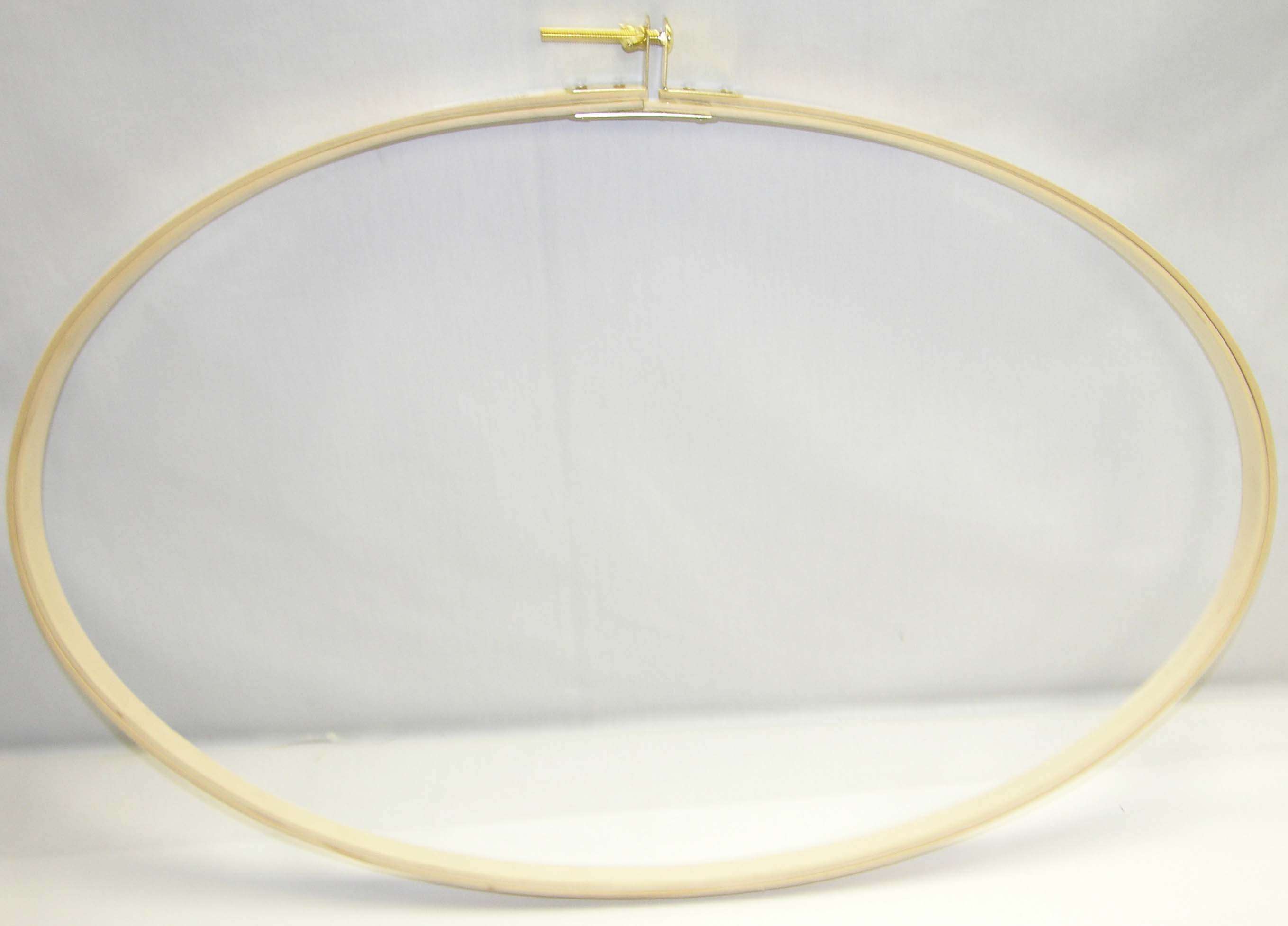Stunning 16in x 27in Oval Wooden Quilting & Embroidery Hoop