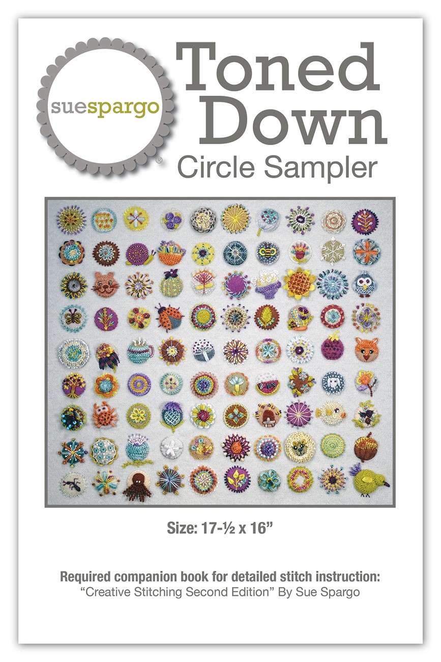 Sue Spargo's Enchanting Toned Down Circle Sampler Pattern