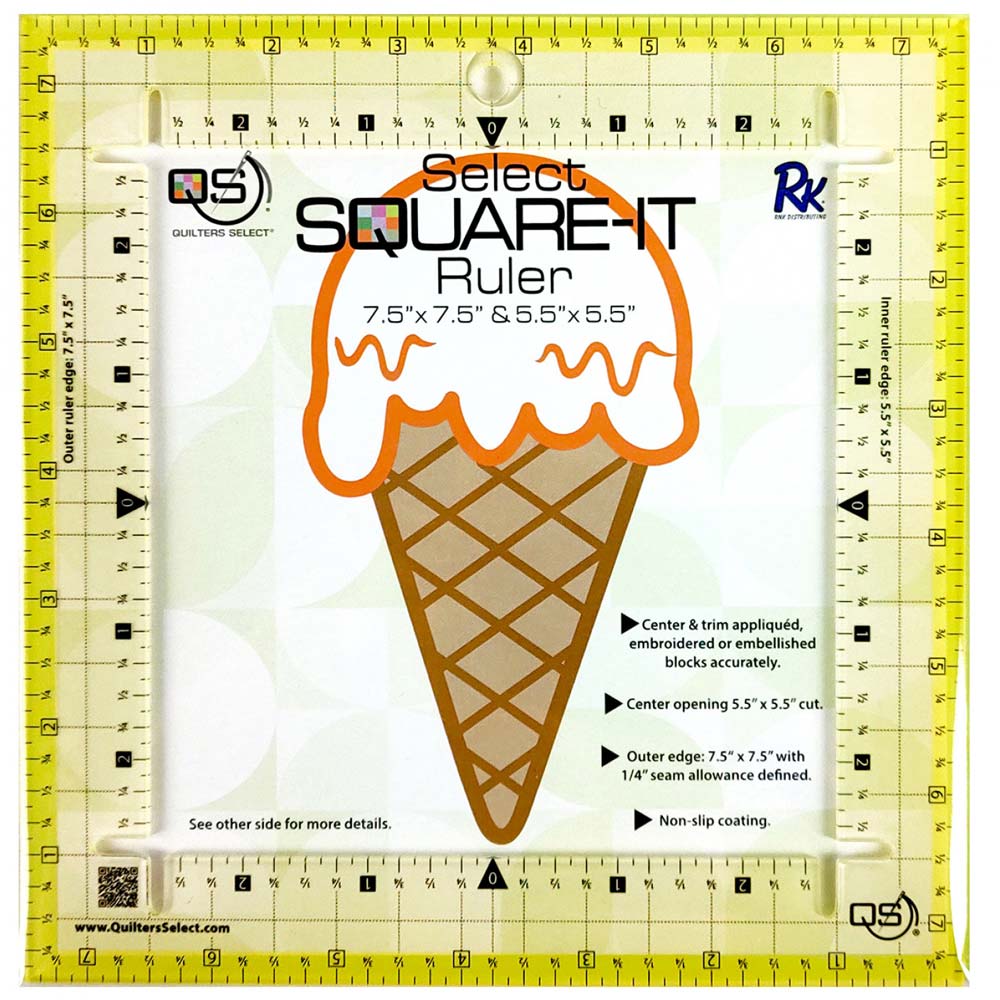 Quilters Select 7.5-Inch Square it Ruler - A Must-Have for Quilters!