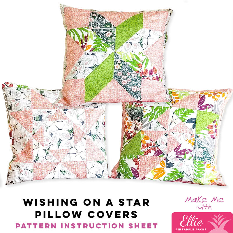 Magical Wishing On A Star - Ellie Pineapple Pack Pattern Pillow Covers