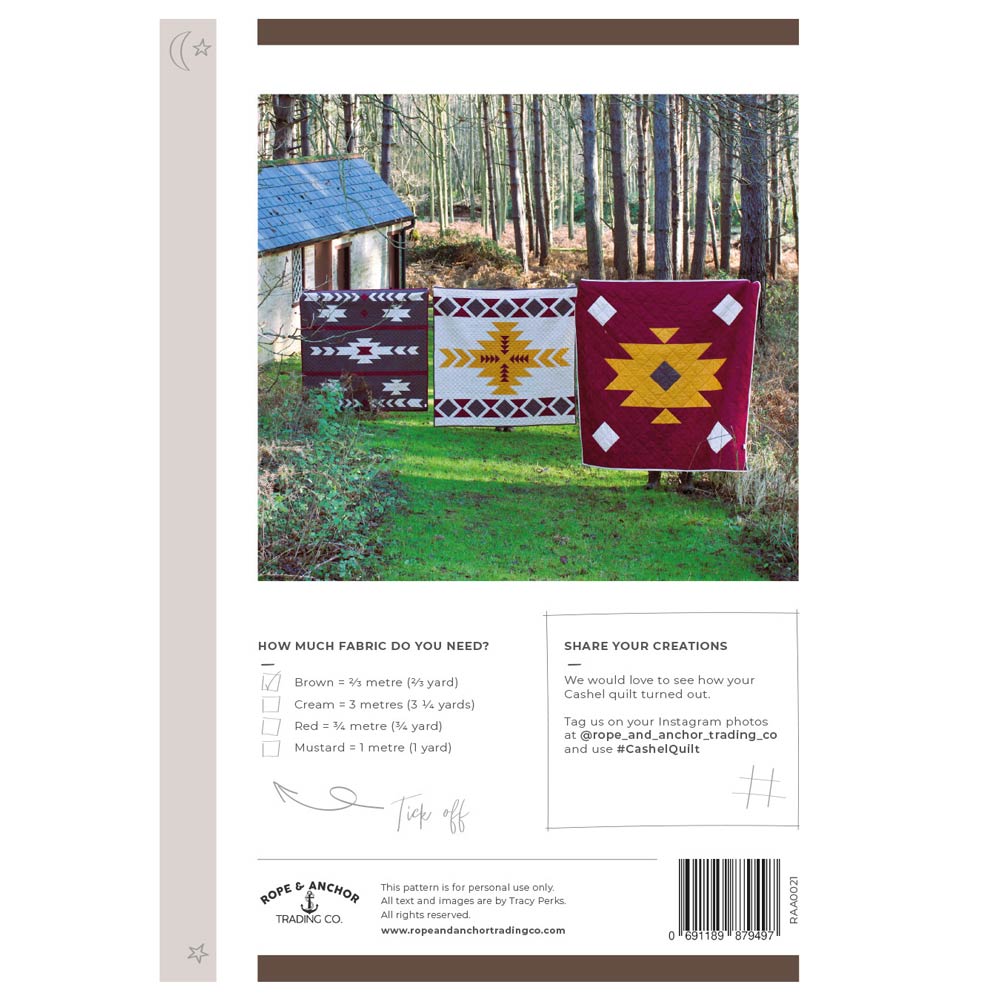 Cashel Quilt Pattern: Cozy Campfire Companion