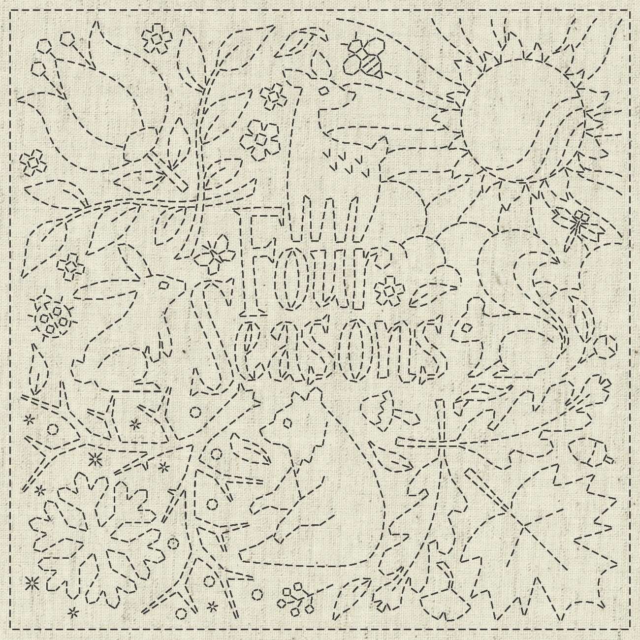Enchanting Sashiko Pattern Cloth for All Four Seasons