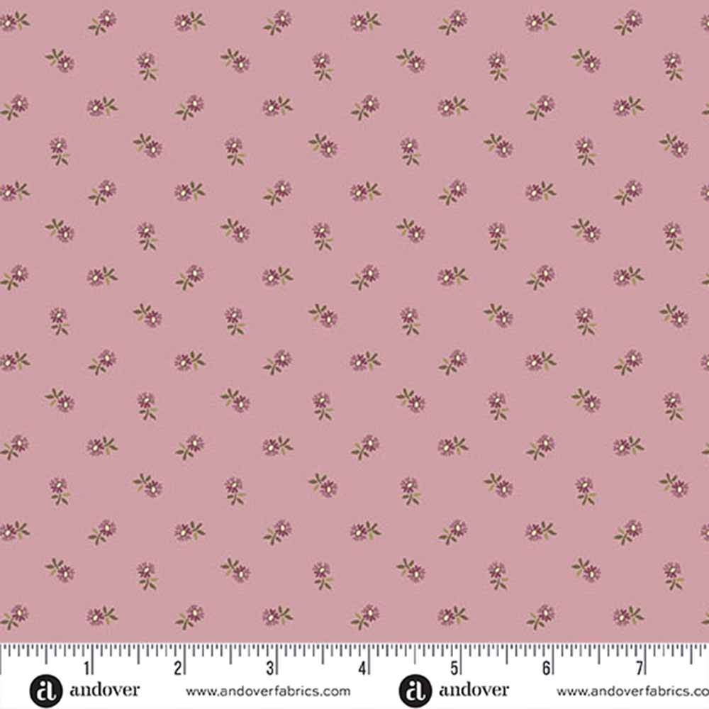 Andover Fabrics - Dahlia by Laundry Basket Quilts - Enchanting Lilac Pincushion Flower Yardage