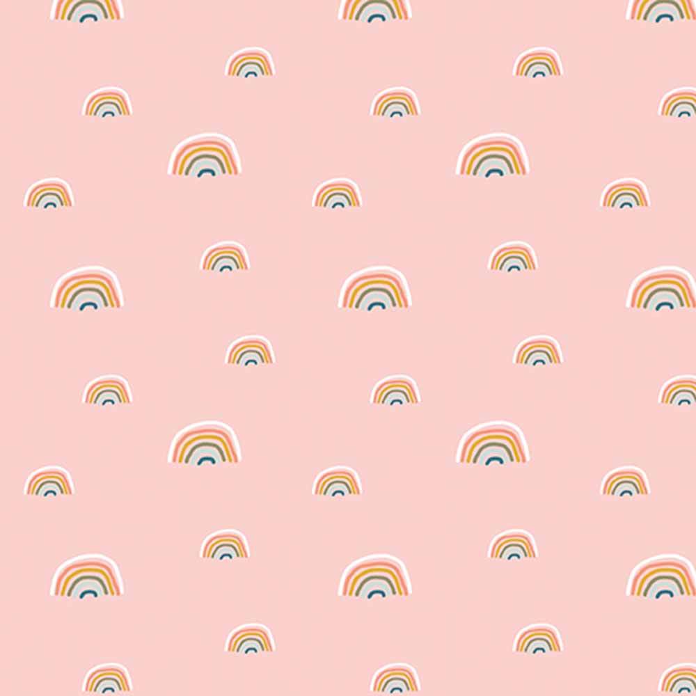Riley Blake's Designer Flannel - 'Make A Pretty Life' by Jodi Sanford - Rainbows Blush Yardage - Create Beautiful Crafts Now!