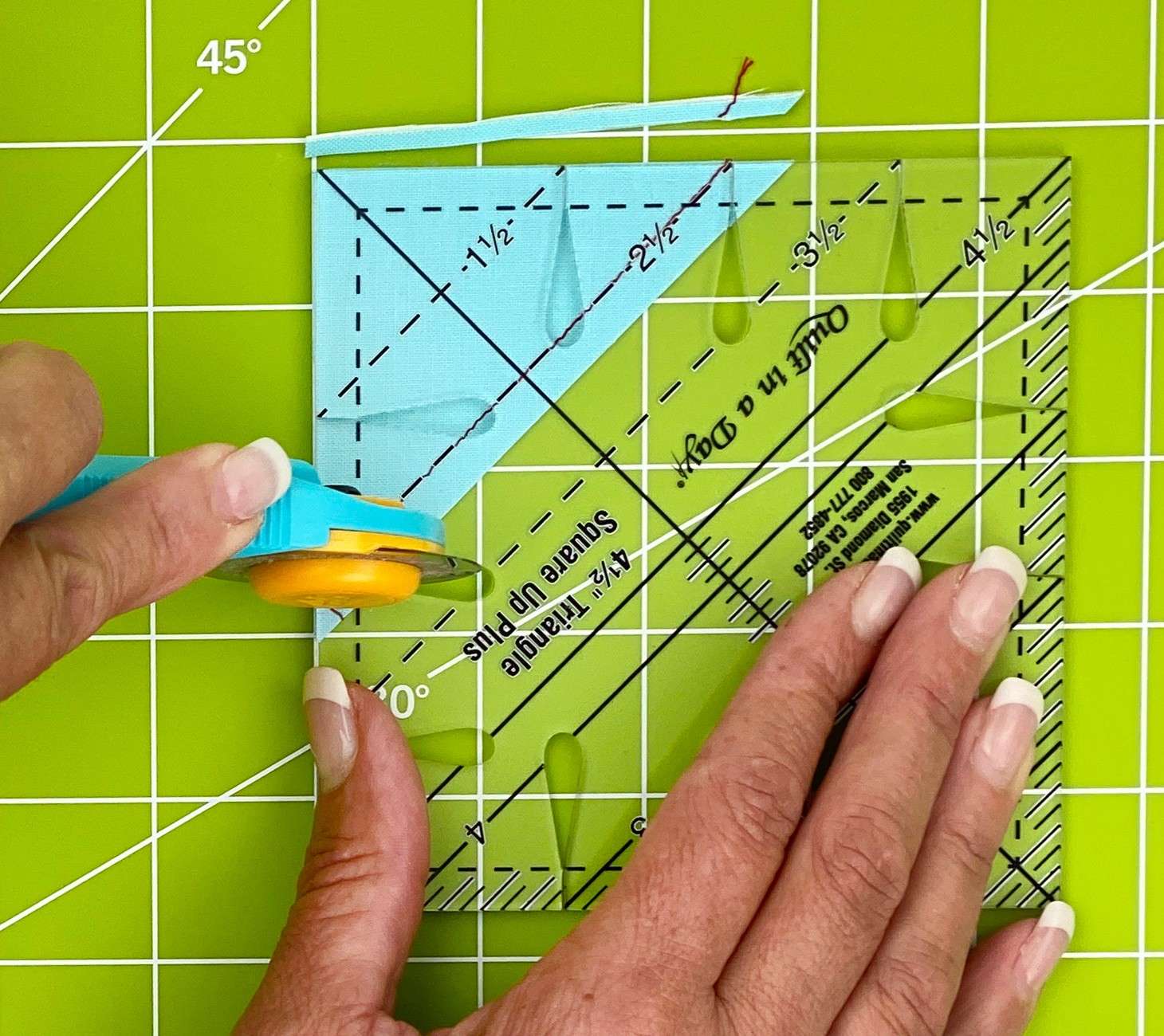 4 1/2 Triangle Square Up PLUS - The Ultimate Quilting Ruler