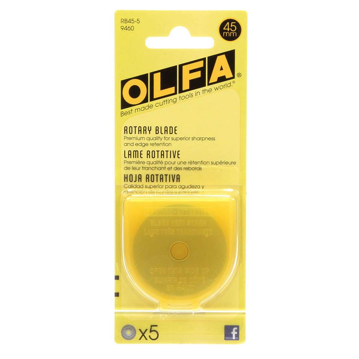 Premium 45mm Rotary Blades - Pack of 5