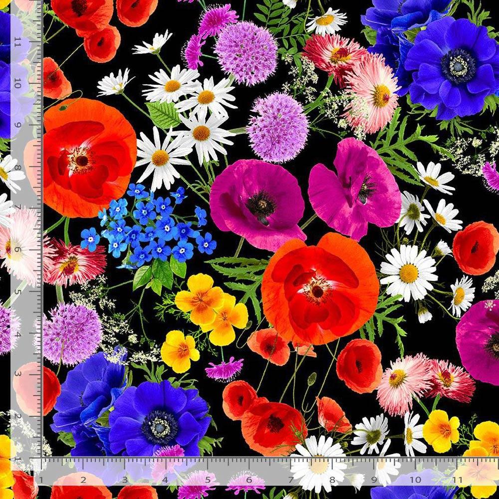 Timeless Treasures Wildflowers - 108-Inch Wide Fabric Yardage