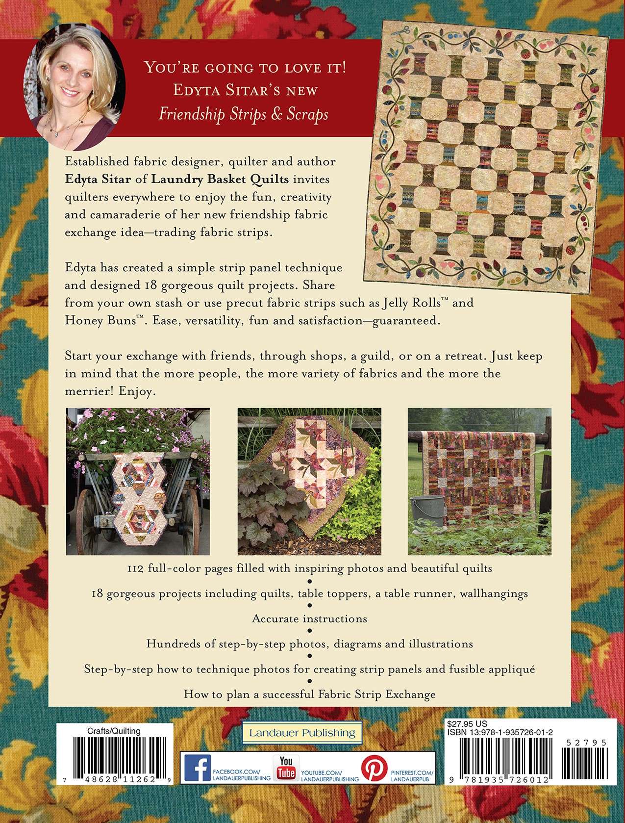 Friendship Fabric Strips & Scraps Softcover Book