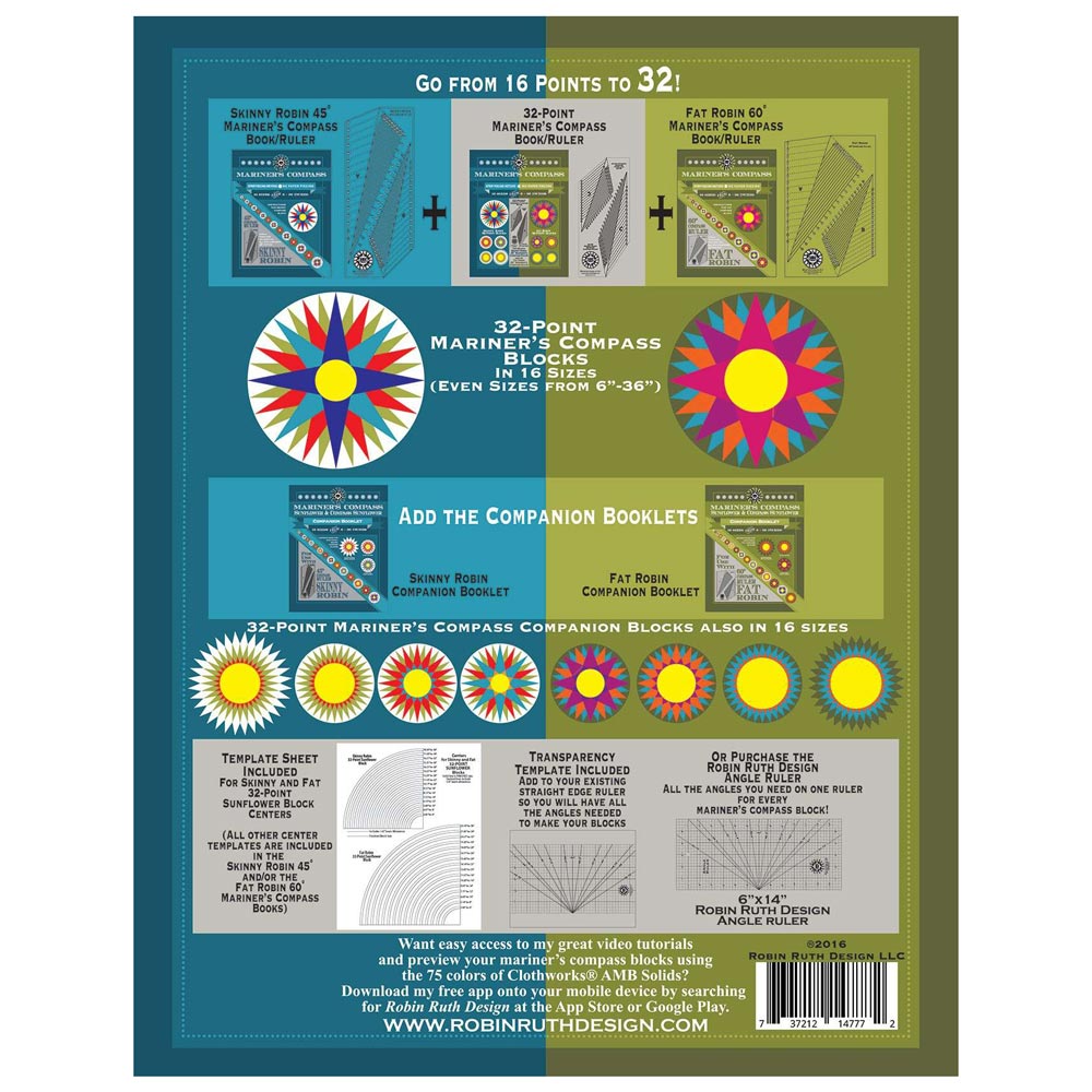 32-Point Mariner's Compass Book and Ruler: A Must-Have Navigation Set