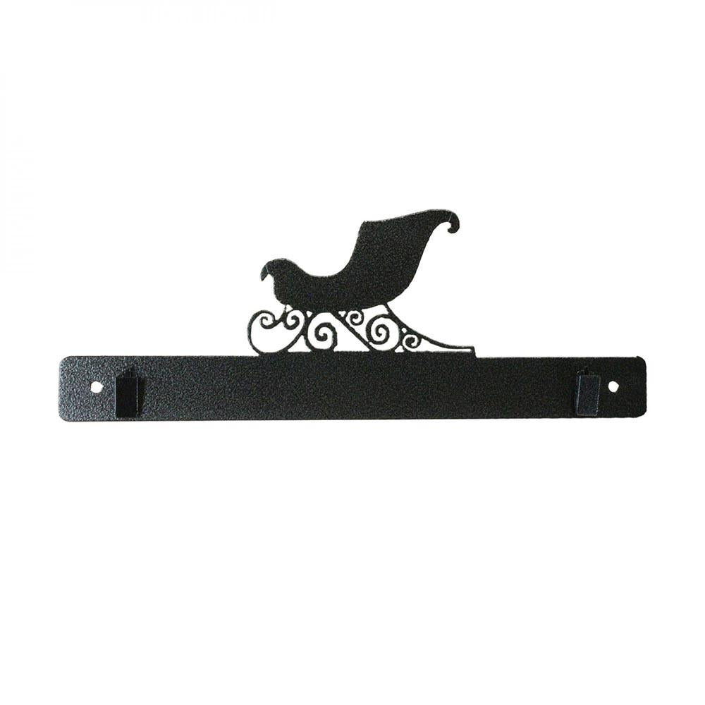 Charcoal 12-inch Sleigh Hanger with Clips - Perfect for Display