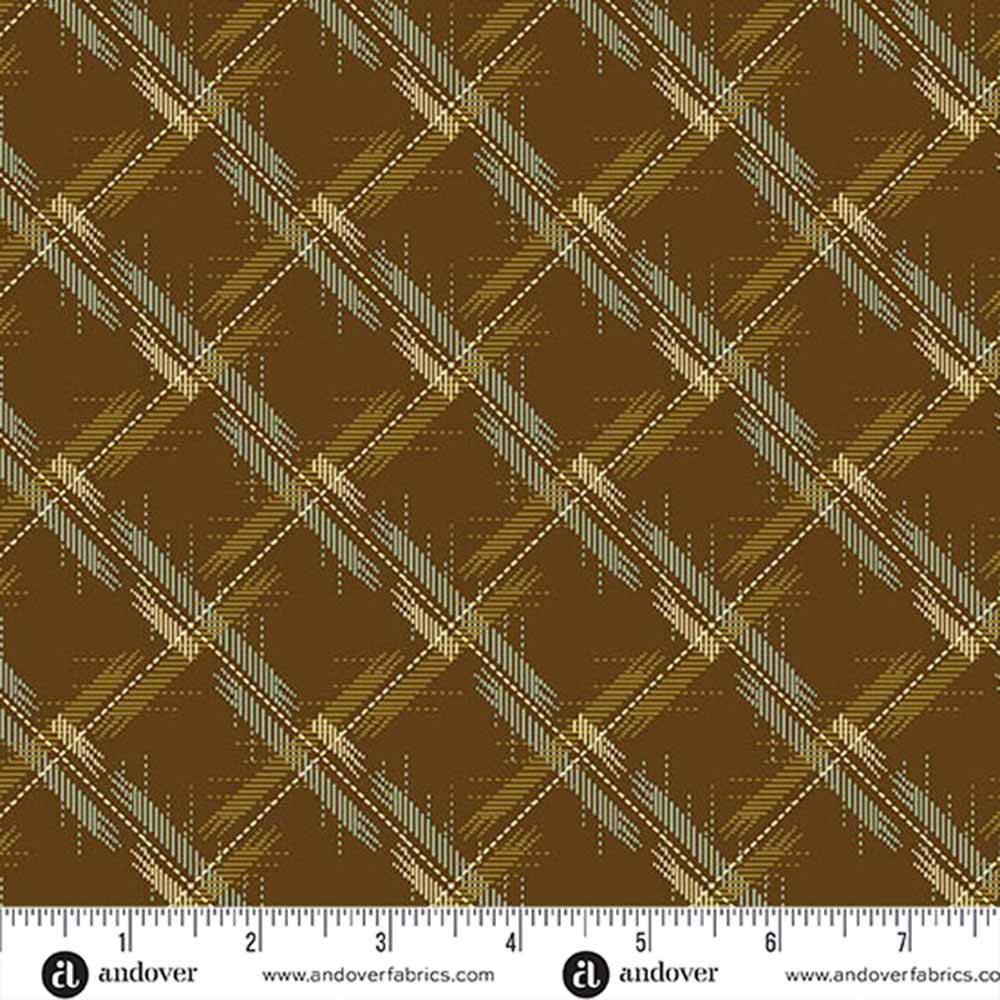 Andover Fabrics - Dahlia by Laundry Basket Quilts - Bear Grass - Acorn Fabric Yardage: Add Vintage Charm Now!
