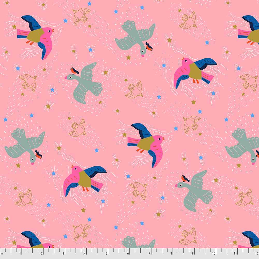 FreeSpirit's 'Just Kitten Around' by Monika Forsberg - High Hopes Pink Yardage: A Feline Fantasy!