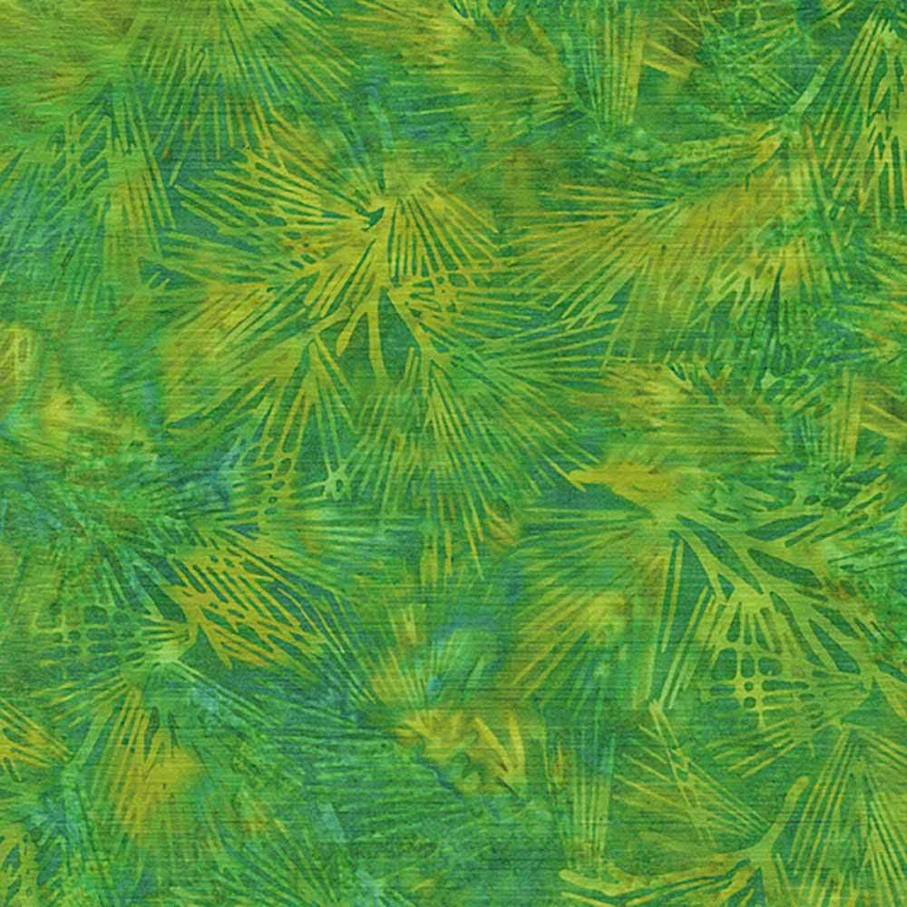 Island Batiks Pineneedles - Green Ivy Yardage: Dive into Tropical Design!