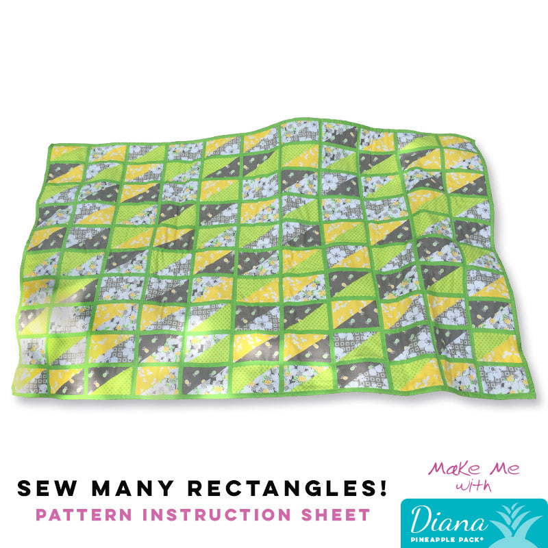 Sew Many Rectangles! - Diana Pineapple Pack Quilt Pattern: A Must - Have for Quilters