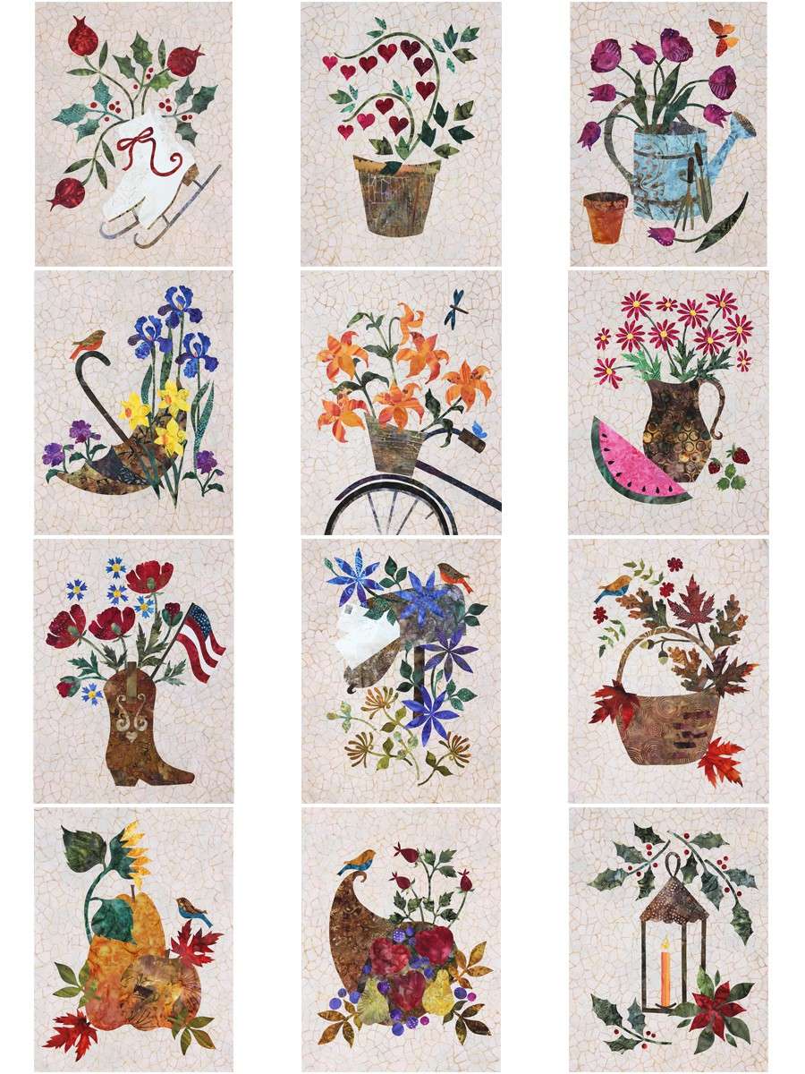 Edyta Sitar's Seasonal Silhouettes Full Set - Irresistible Pre - Cut Applique Shapes!