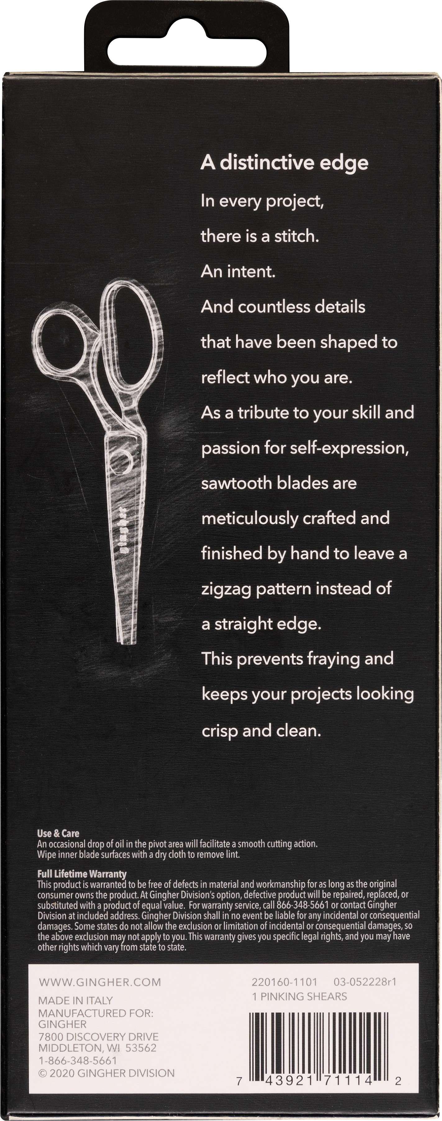 Gingher 7-1/2 Inch Pinking Shears - Your Ultimate Crafting Companion