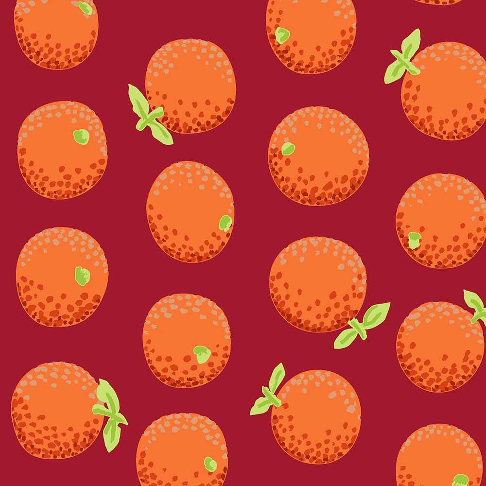 FreeSpirit's Kaffe Fassett Oranges & Maroon Yardage - A Captivating Design!
