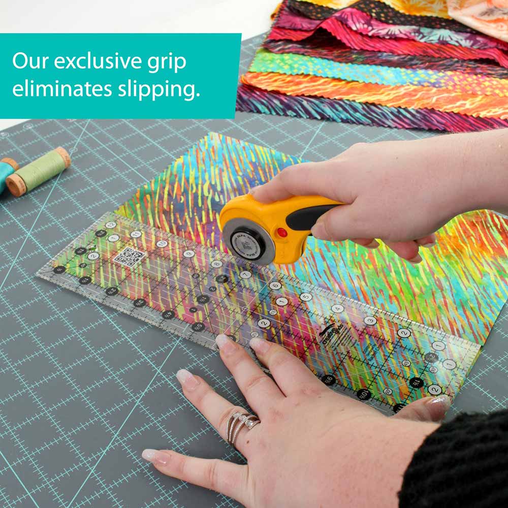Incredible Creative Grids 3-1/2in x 12-1/2in Ruler: A Must-Have for Precision Cutting!