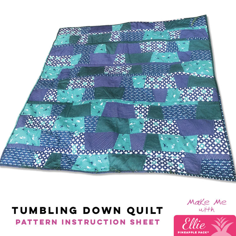 Ellie Pineapple Pack Tumbling Down Quilt Pattern - A Must - Have for Quilters!